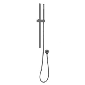 Round Light Brushed Brass Stainless Steel Rail with Handheld Shower,Fixed Wall Connector Set